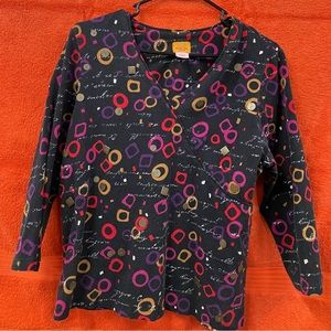 Beautiful multi colored Ruby Rd. Top